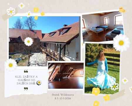 8.5.-10.5.2026 "JE MI SKVĚLE V MÉM ŽIVOTĚ I V TĚLE" - Lážo plážo víkend pro ženy - Statek Wildenava u Lokte